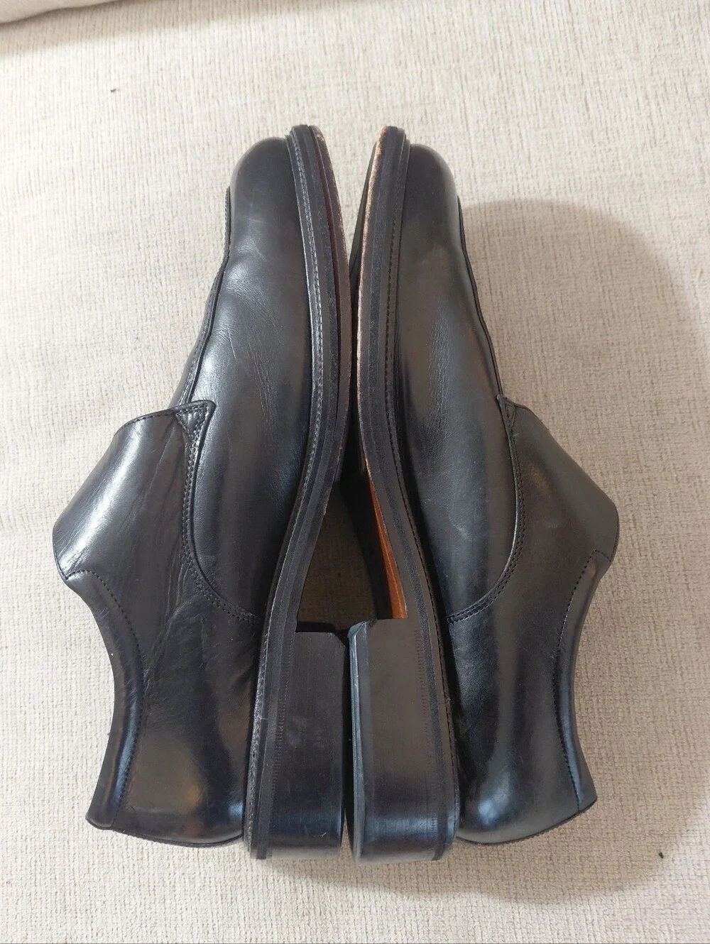Cole Haan Black Leather Single Monk Strap Loafers Size 11 Casual or Dress Shoe